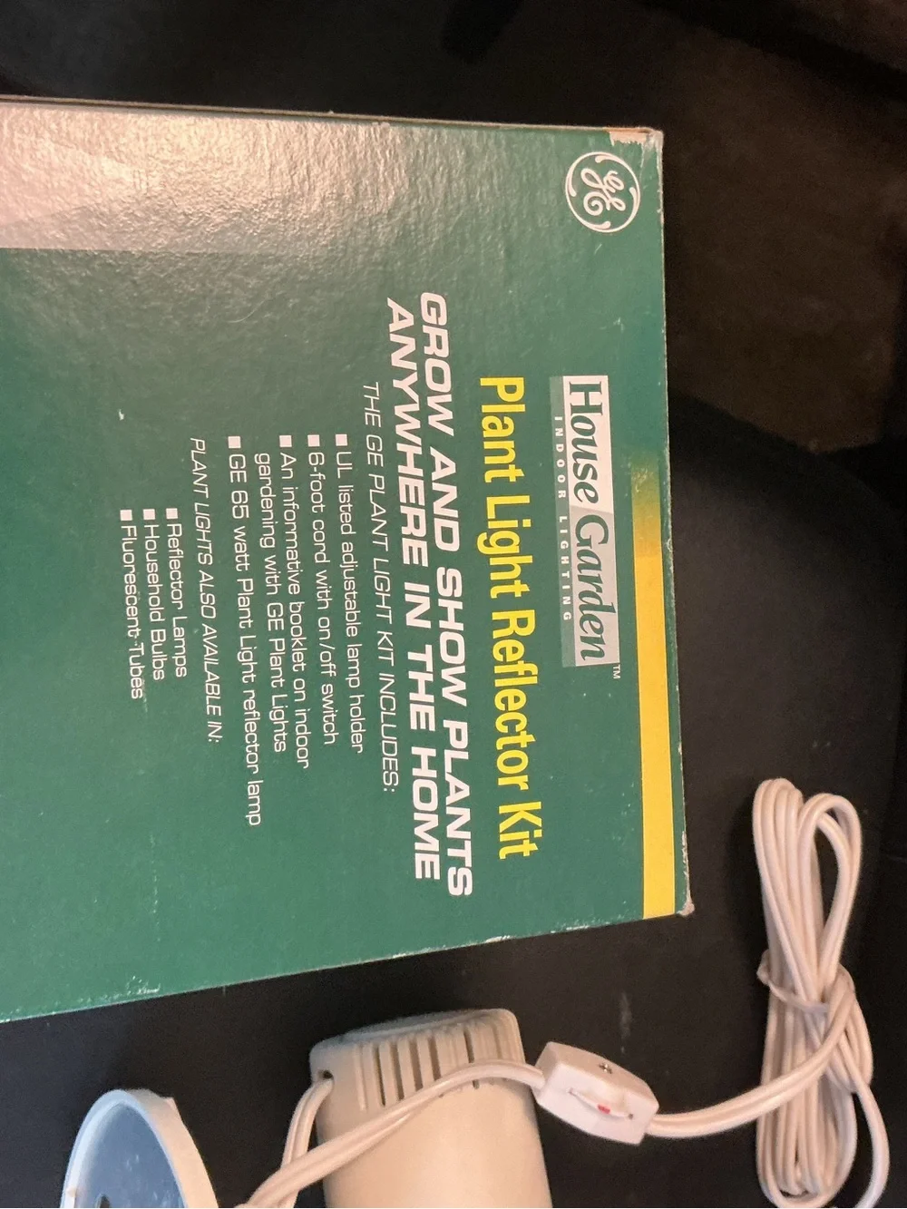 New vintage ge house garden indoor lighting plant reflector kit works